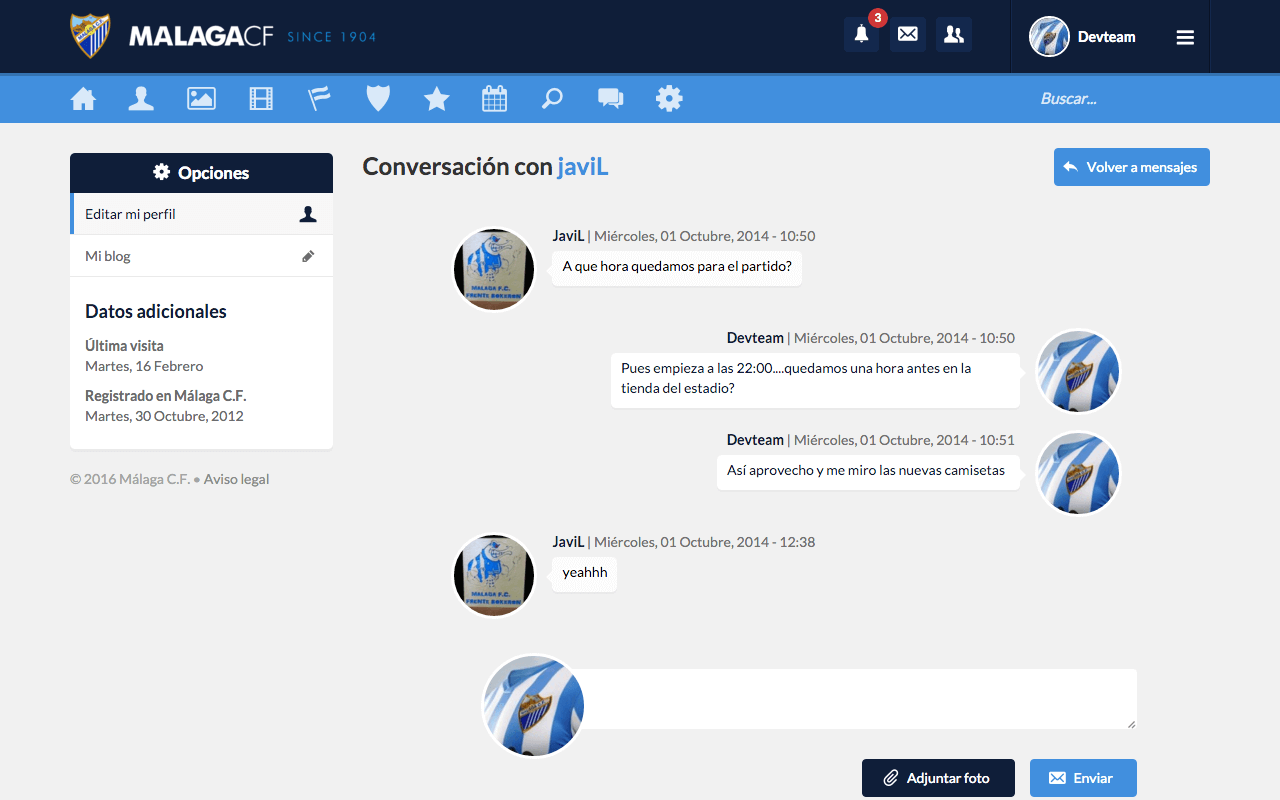 Notificación y mensajería