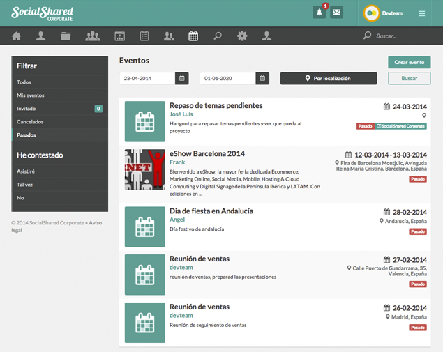 Gestión de Eventos en Redes Corporativas